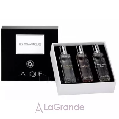 Lalique Les Romatiques Mini Set  (  Amethyst Eclat 15  + L'Amour 15  + Satine 15 )