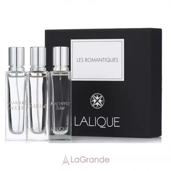 Lalique Les Romatiques Mini Set ����� (��������������� ���� Amethyst Eclat 15 �� + L'Amour 15 �� + Satine 15 ��)