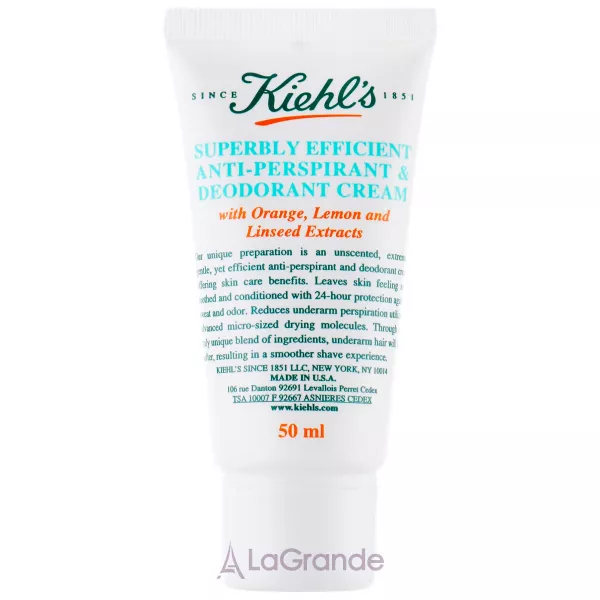 Kiehl`s Superbly Efficient Anti-Perspirant & Deodorant Cream ����������-�������������� ��������