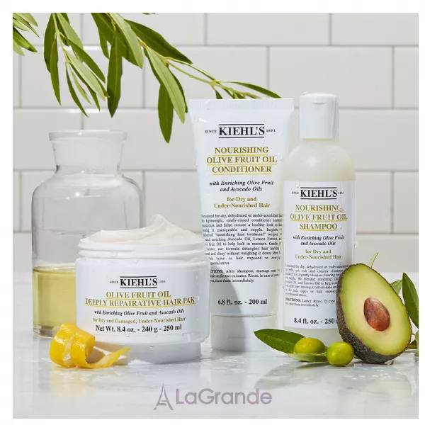 Kiehl's Olive Fruit Oil Deeply Repairative Hair Pak ����������� ����� ��� ����� � ������ �����