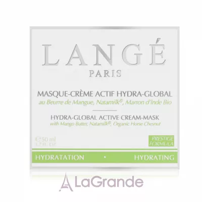 Lange Paris Hydrating Hydra-Global Cream-Mask  -