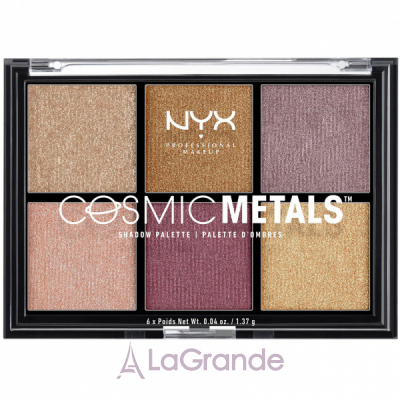 NYX Professional Makeup Cosmic Metals Shadow Palette 6-        