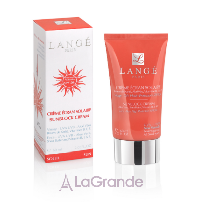 Lange Paris Sun Block Cream Face SPF50+     SPF50+