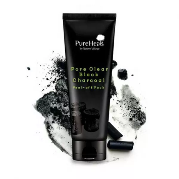 PureHeal's Pore Clear Black Charcoal Peel-off Pack �����-������ � ������ ����� ��� �������� ��� �� �����������