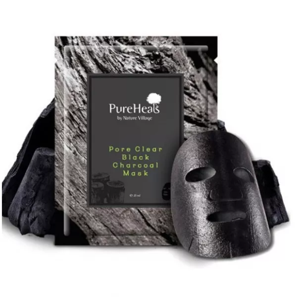 PureHeal's Pore Clear Black Charcoal Mask �������� ����� � ������ ����� ��� �������� ��� �� �����������
