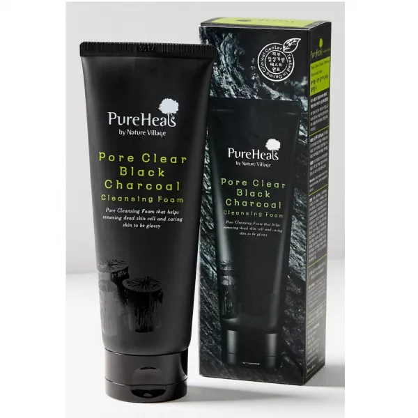 PureHeal's Pore Clear Black Charcoal Cleansing Foam ����� � ������ ����� ��� �������� ��� �� �����������