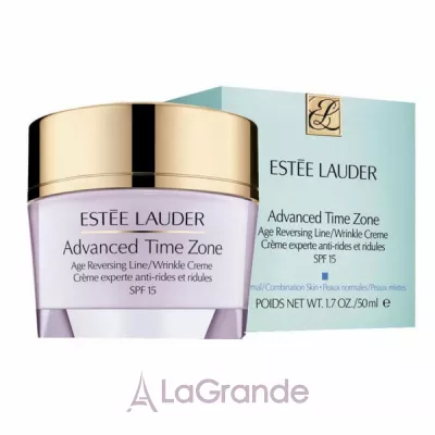 Estee Lauder Advanced Time Zone Age Reversing Line/Wrinkle Creme Oil-Free Broad Spectrum SPF 15    