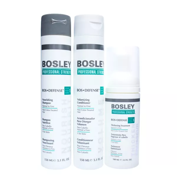 Bosley BosDefense Starter Pack for Fine to Normal Non Color-Treated Hair ������� ��� ���������� ������������ �����