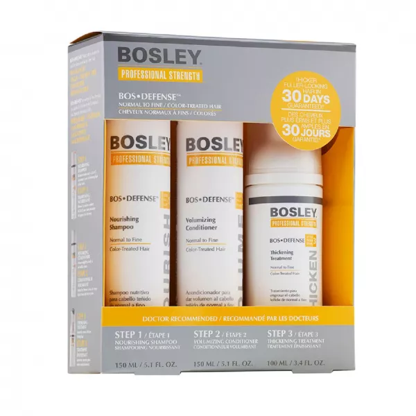 Bosley BosDefense Starter Pack for Fine to Normal Color-Treated Hair ������� ��� ���������� ���������� �����
