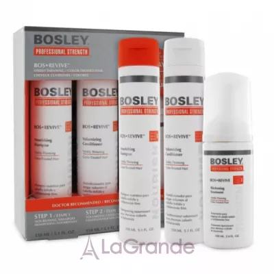 Bosley BosRevive Starter Pack for Visibly Thinning Color-Treated Hair     