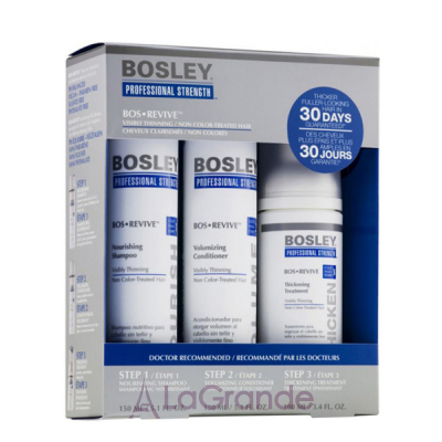 Bosley BosRevive Starter Pack for Visibly Thinning Non Color-Treated Hair     