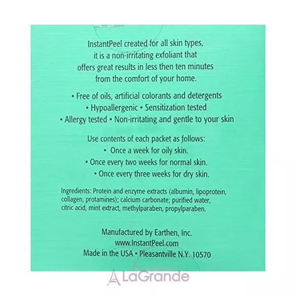 Earthen Exfoliant InstantPeel The Natural ������ ��� ���� � ��������� ����������