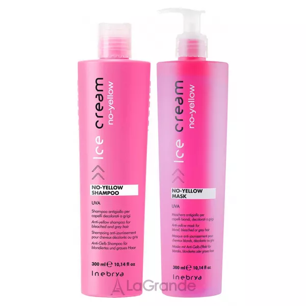 Inebrya Ice Cream No-Yellow Kit ����� ��� ������������� ��� ����� ����� ( ����� 300 �� + ������� 300 ��)