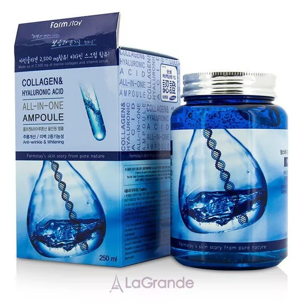 FarmStay All-In-One Collagen & Hyaluronic Acid Ampoule �������� ��������� � ��������� �� ����������� ��������