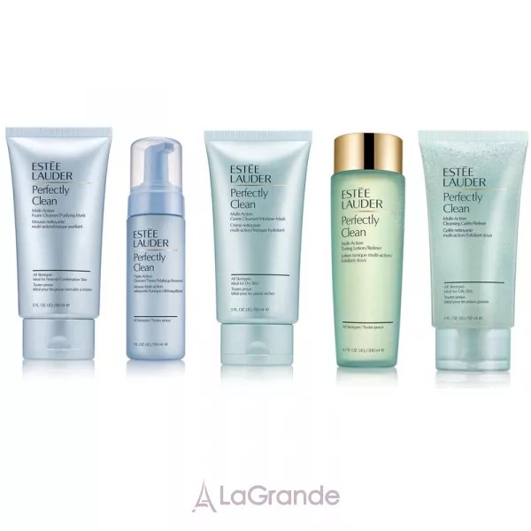 Estee Lauder Perfectly Clean Multi-Action Foam Cleanser Purifying Mask ����� ��� �������� � ��������� ����� 2 � 1