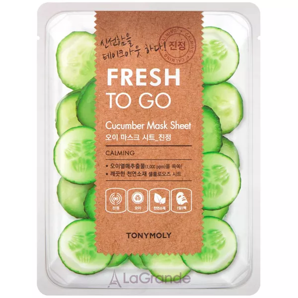 Tony Moly Fresh To Go Mask Sheet Cucumber �������� ����� ��� ������� � ���������� �����