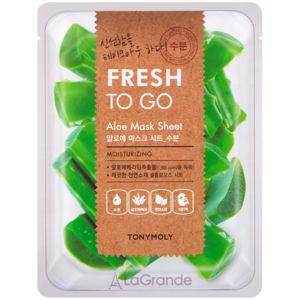 Tony Moly Fresh To Go Mask Sheet Aloe ���������� �������� ����� ��� ������� � ����