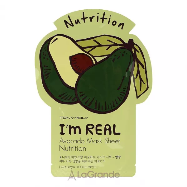 Tony Moly I�m Real Avocado Mask Sheet Nutrition �������� ����� 