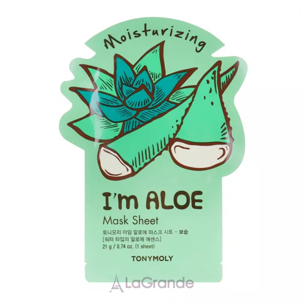 Tony Moly I�m Real Aloe Mask Sheet Moisturising �������� ����� 
