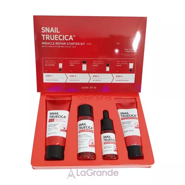 Some By Mi Snail Truecica Miracle Repair Starter Kit ����� �������� ����������������� ������� (f/gel/30ml + f/toner/30ml + f/ser/10ml + f/cr/20ml)