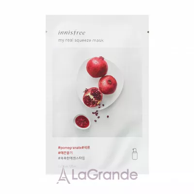 Innisfree My Real Squeeze Mask Pomegranate     