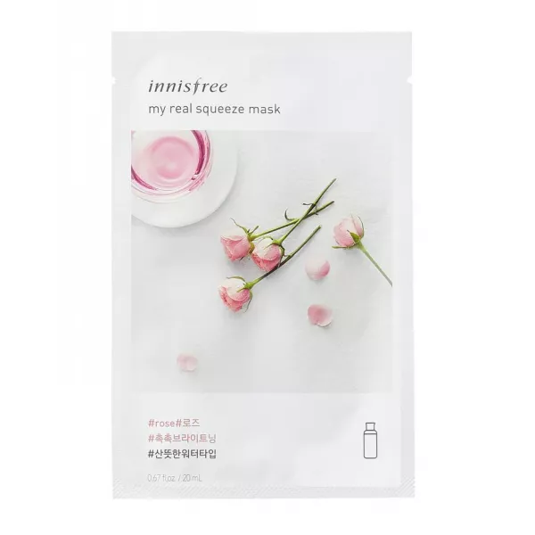 Innisfree My Real Squeeze Mask Rose �������� ����� � ���������� �������