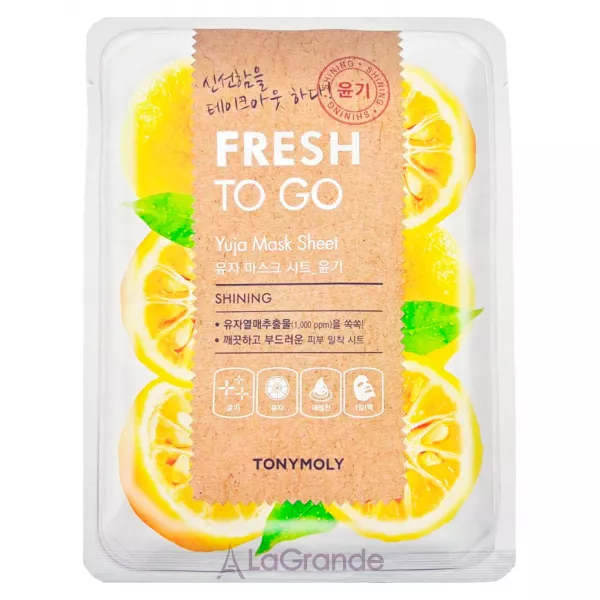 Tony Moly Fresh To Go Mask Sheet Yuja �������� ����� � �������� ���� ��� ������ ����