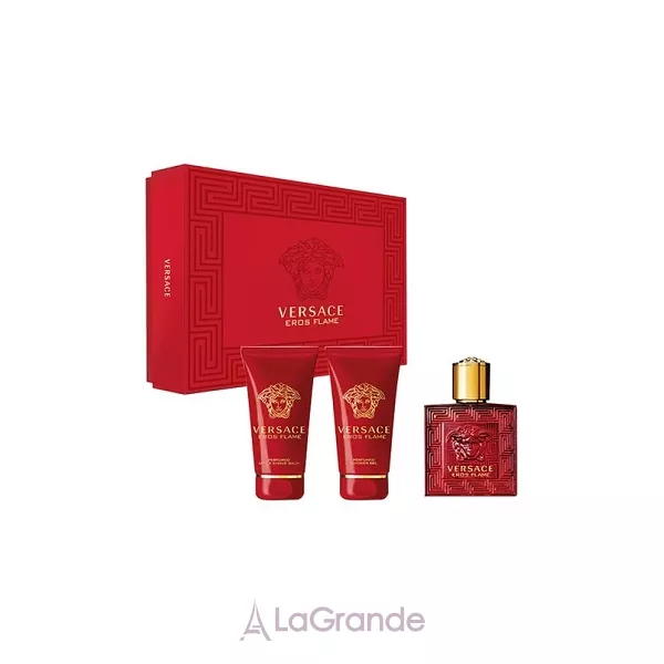 Versace Eros Flame ���� (����������� ���� 50 �� + ������� ���� ������ 50 �� + ���� ��� ���� 50 ��)