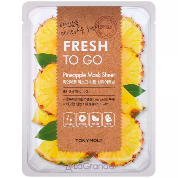 Tony Moly Fresh To Go Mask Sheet Pineapple �������� ����� ��� ������� � ���������� �������
