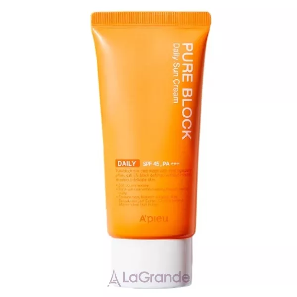 A'pieu Pure Block Natural Daily Sun Cream SPF45/Pa+++ �������� ������������� ���� ��� �������