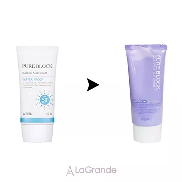 A'pieu Pure Block Natural Waterproof Sun Cream SPF50+ ����������� �������������� ����