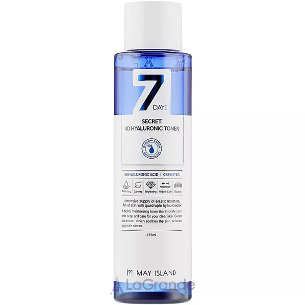 May Island 7 Days Secret 4D Hyaluronic Toner ����� � 4 ������ ������������ �������
