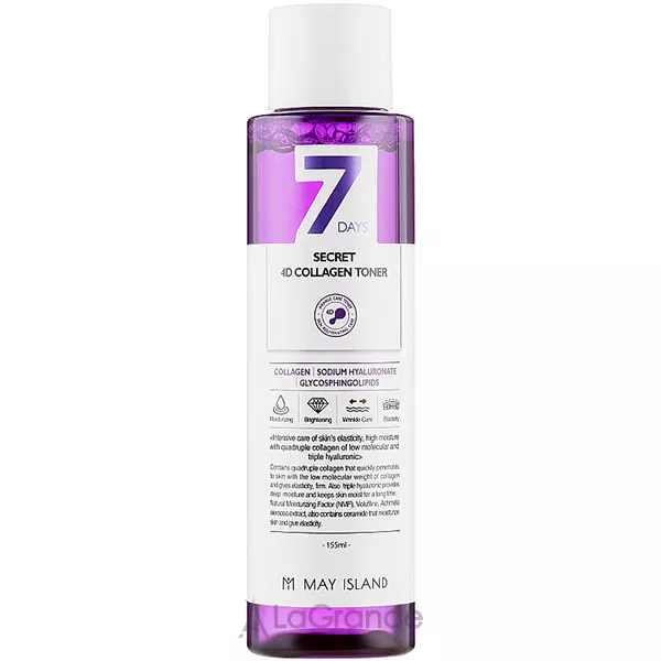 May Island 7 Days Secret 4D Collagen Toner ����� �� ������ ���������