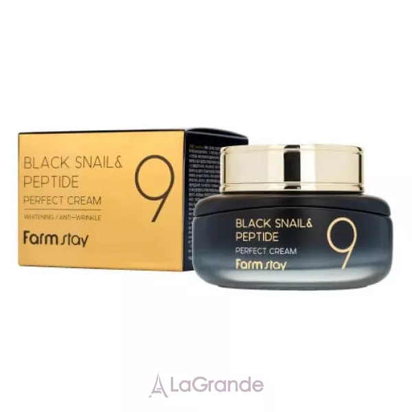 FarmStay Black Snail & Peptide 9 Perfect Cream ������������ ���� � ������� ������� ������� �� ���������