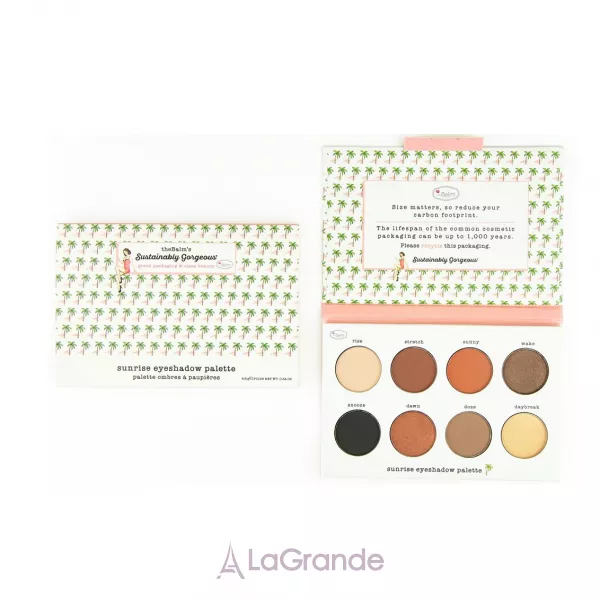 theBalm cosmetics Sustainably Gorgeous Sunrise Eyeshadow Palette ������� ����� ��� ��� � ������� � ������� ��������