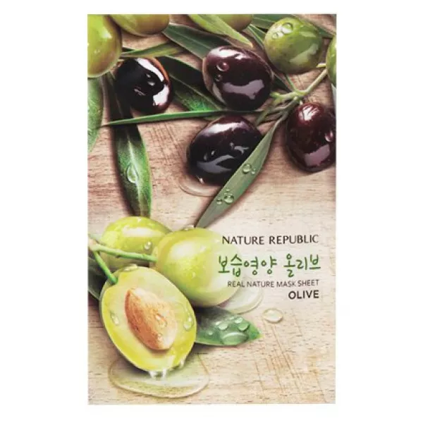 Nature Republic Real Nature Mask Sheet Olive �������� ����� ��� ���� � ���������� ������ �����