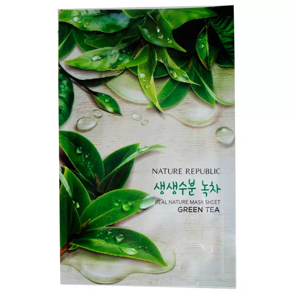 Nature Republic Real Nature Mask Sheet Green Tea �������� ����� ��� ���� � ���������� �������� ���