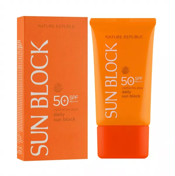 Nature Republic California Aloe Daily Sun Block SPF 50+ PA++++ �������������� ���� ��� ���������� ������ ����