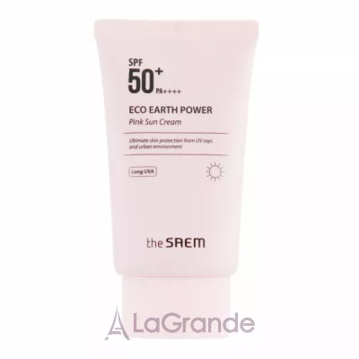 The Saem Eco Earth Power Pink Sun Cream SPF 50+ PA++++     SPF 50+