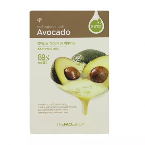 The Face Shop Real Nature Mask Sheet Avocado �����-�������� ��� ������� � ���������� �������