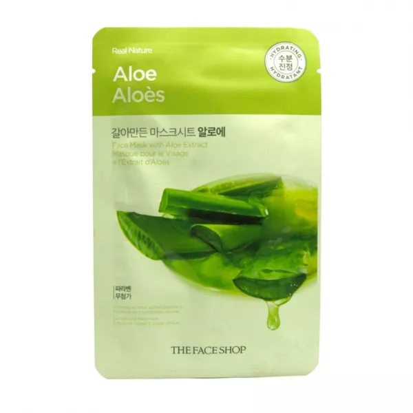 The Face Shop Real Nature Mask Sheet Aloe �����-�������� ��� ������� � ���������� ����