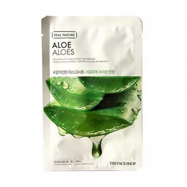 The Face Shop Real Nature Mask Sheet Aloe �����-�������� ��� ������� � ���������� ����