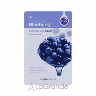 The Face Shop Real Nature Mask Sheet Blueberry -     