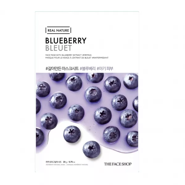 The Face Shop Real Nature Mask Sheet Blueberry �����-�������� ��� ������� � ���������� ������