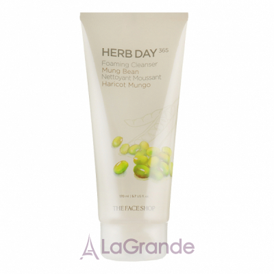 The Face Shop Herb Day 365 Cleansing Foam Mung Bean      