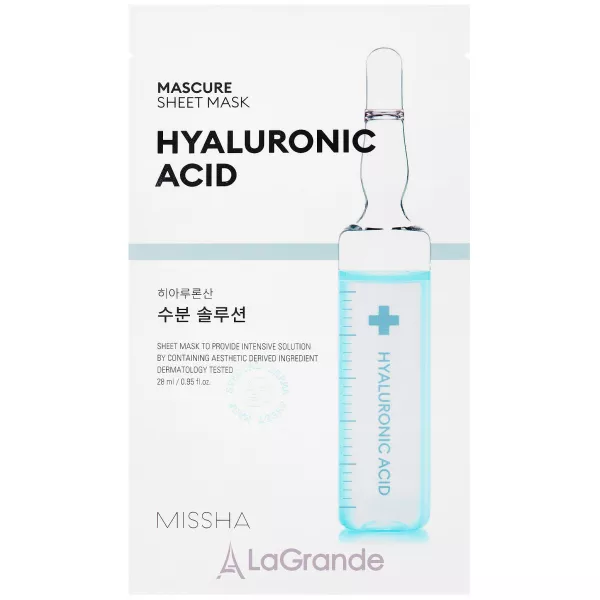 Missha Mascure Hydra Solution Sheet Mask Hyaluronic Acid �������� ����� � ������������ ��������