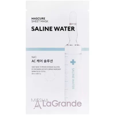 Missha Mascure AC Care Solution Sheet Mask Saline Water      