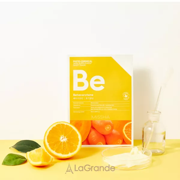Missha Phytochemical Skin Supplement Sheet Mask Betacarotene/Nourishing �������� ����� ��� ���� � �������������