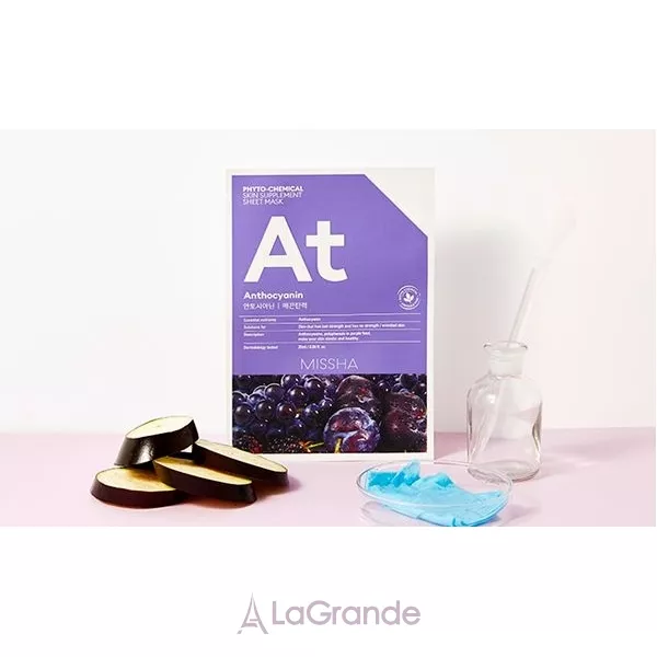 Missha Phytochemical Skin Supplement Sheet Mask Anthocyanin �������� ����� ��� ���� � ������������