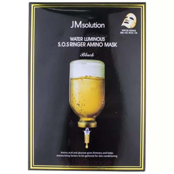 JMsolution Water Luminous S.O.S Ringer Amino Mask Black ���������� ����������� ����������� ����� ��� ����